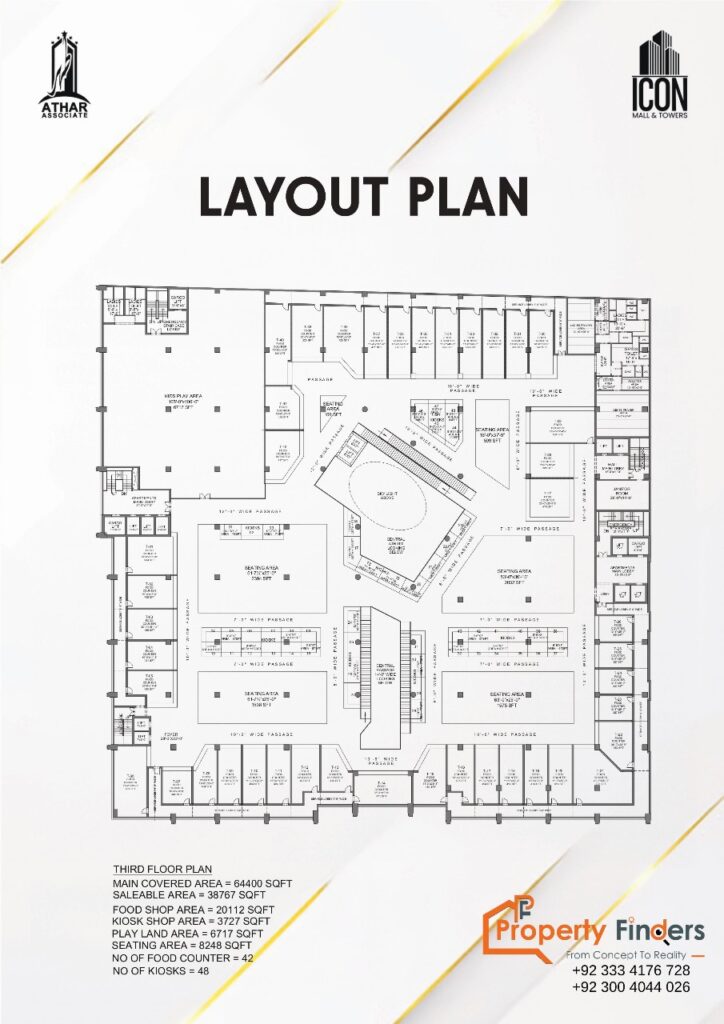 icon mall and tower layout