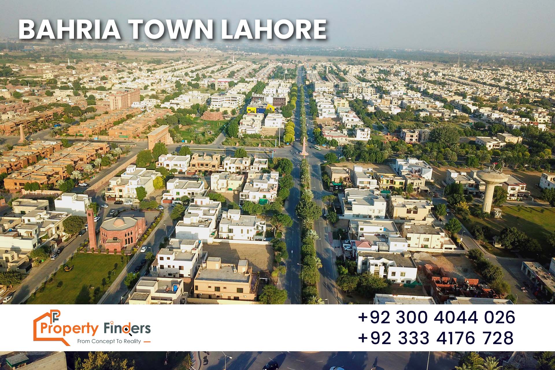 bahria town lahore Main Boulevard view