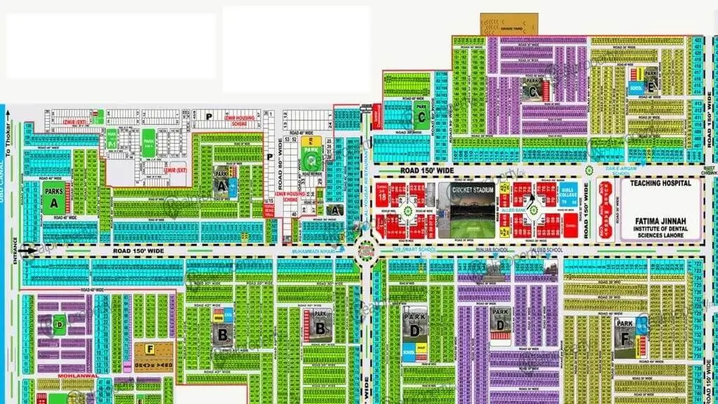 Jubilee Town Lahore: Location, Map Prices & Nearby Landmarks 3 Jubilee Town Lahore Master Plan